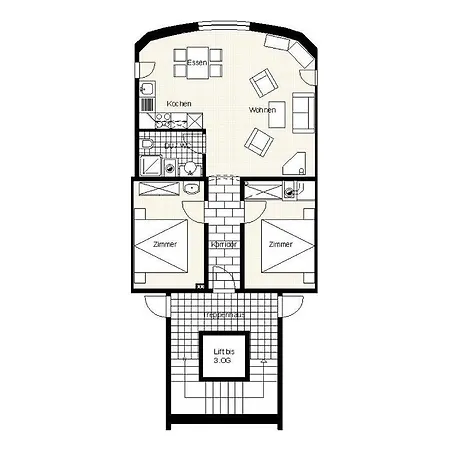 Haus Rubin Lägenhet *
